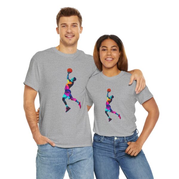 The color cubic Basketbal Unisex Basketbal T-Shirt - Afbeelding 2