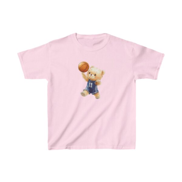 Kids Basketbal T-shirt De Basketbalbeer Unisex T-Shirt - Afbeelding 3