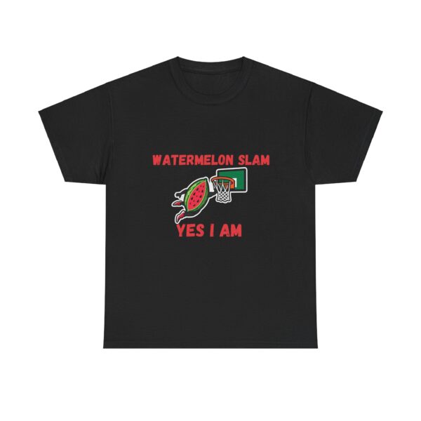 Unisex Basketbal T-Shirt Watermelon slam, yes I am