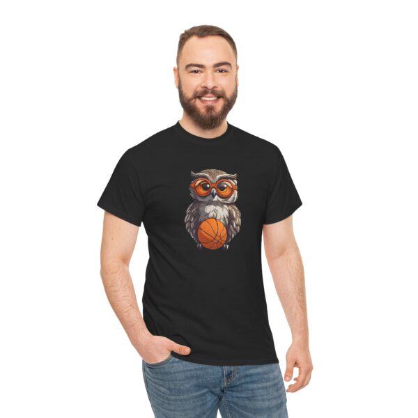 Basketball Owl Man Basketbal T-Shirt - Afbeelding 2