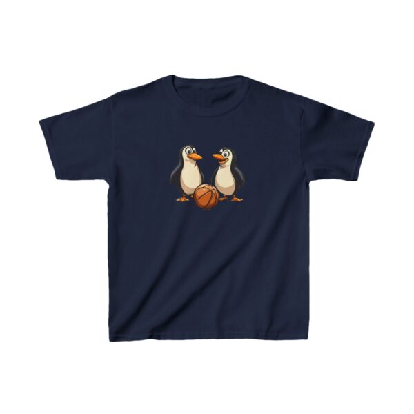 Kids Basketbal T-shirt  De basketbal Pinquins Unisex T-Shirt - Afbeelding 2