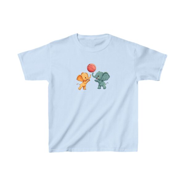 Kids Basketbal T-shirt  Blije Olifantjes Unisex T-Shirt - Afbeelding 3