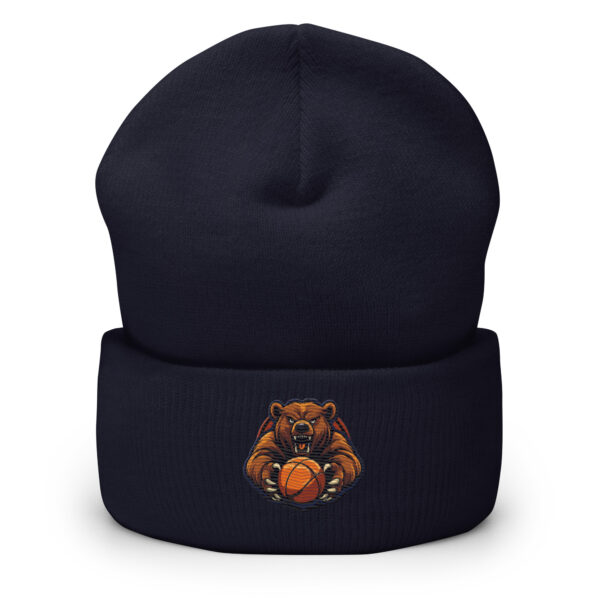 Basketbal Beanie met Roaring Beer - Afbeelding 2